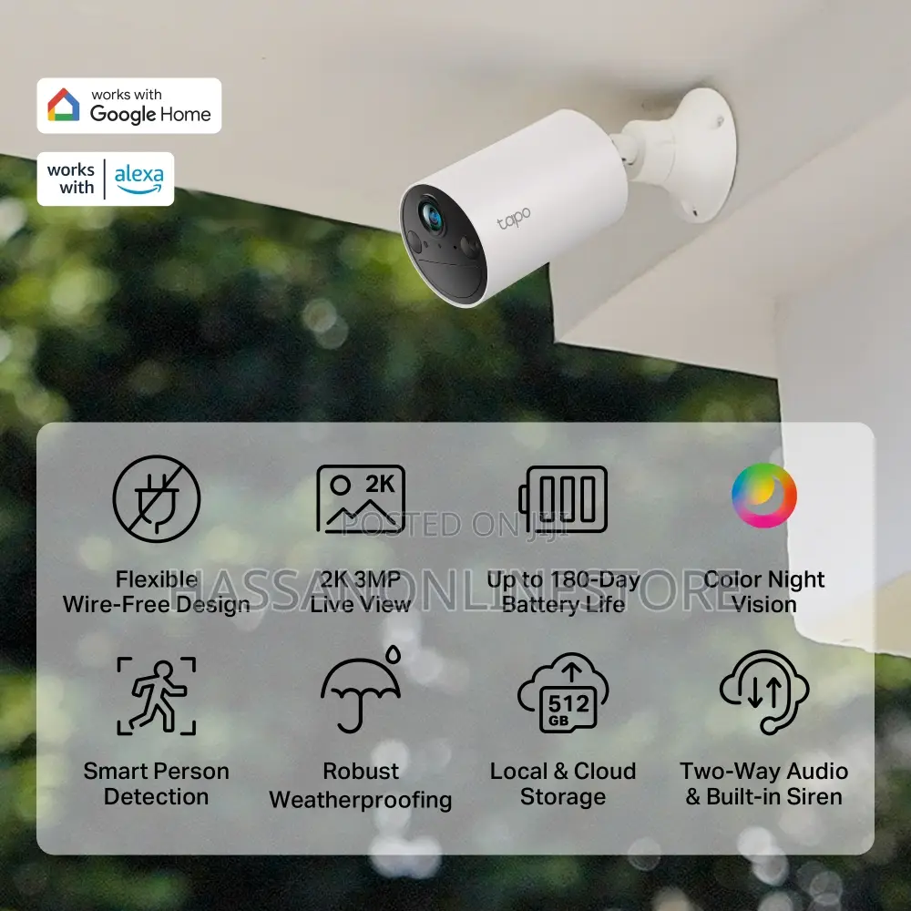 Tp-Link Tapo C410 3mp Battery-Powered Outdoor Security Camera