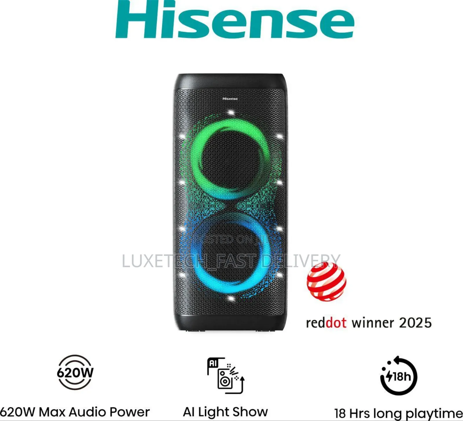 Hisense Party Thunder Portable Bluetooth Speaker