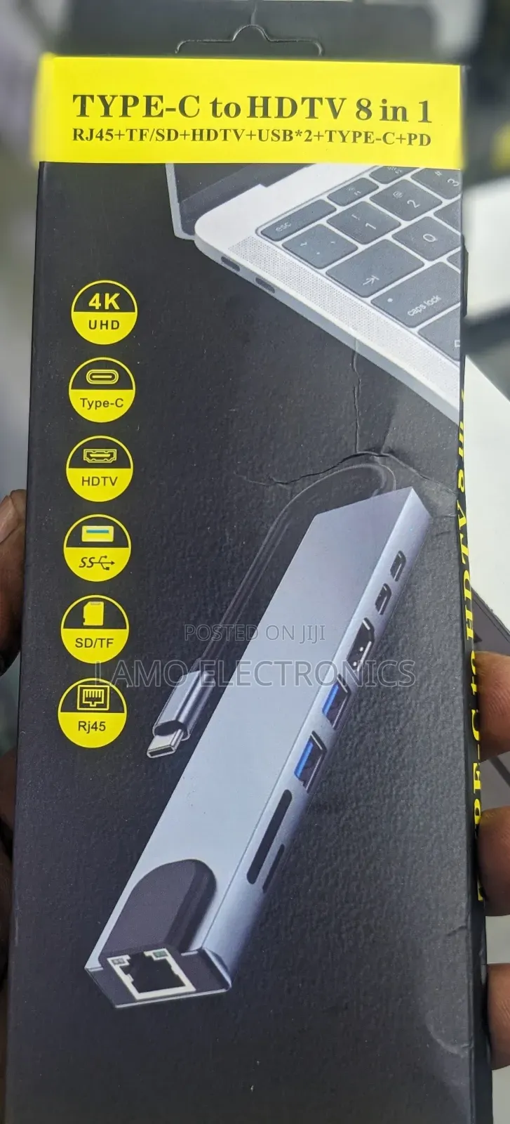 Type-c To Hdtv 8 In 1 Adapter