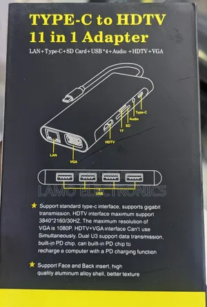 Type-C to HDTV 11 in 1 Adapter