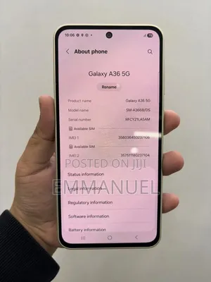 New Samsung Galaxy A36 128 GB Yellow