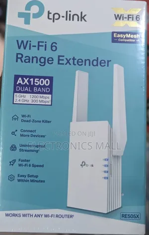 Tp-Link Re505x Ax1500 Mesh Wifi 6 Range Extender.