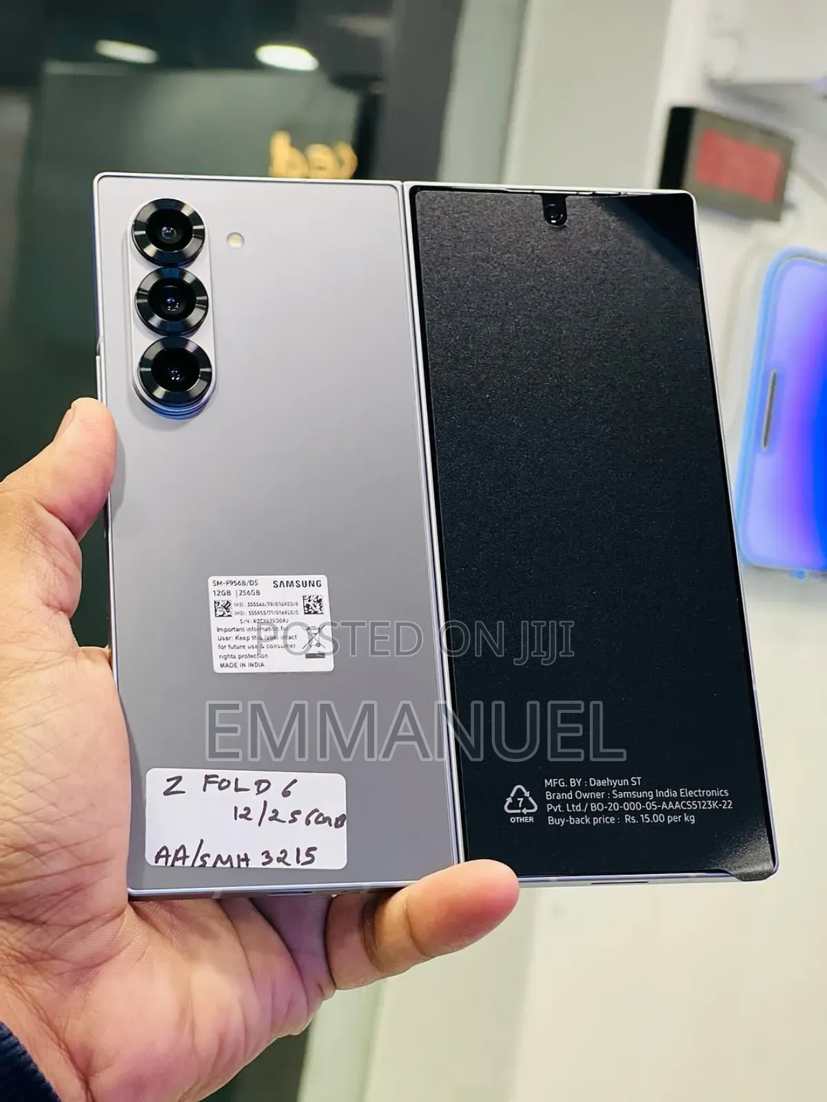New Samsung Galaxy Z Fold6 256 GB Gray