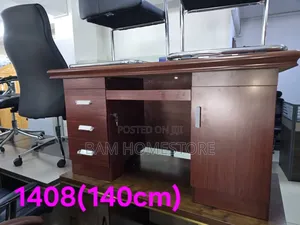 Classic Wooden Executive Table With Lockable Drawers (120cm 140cm)