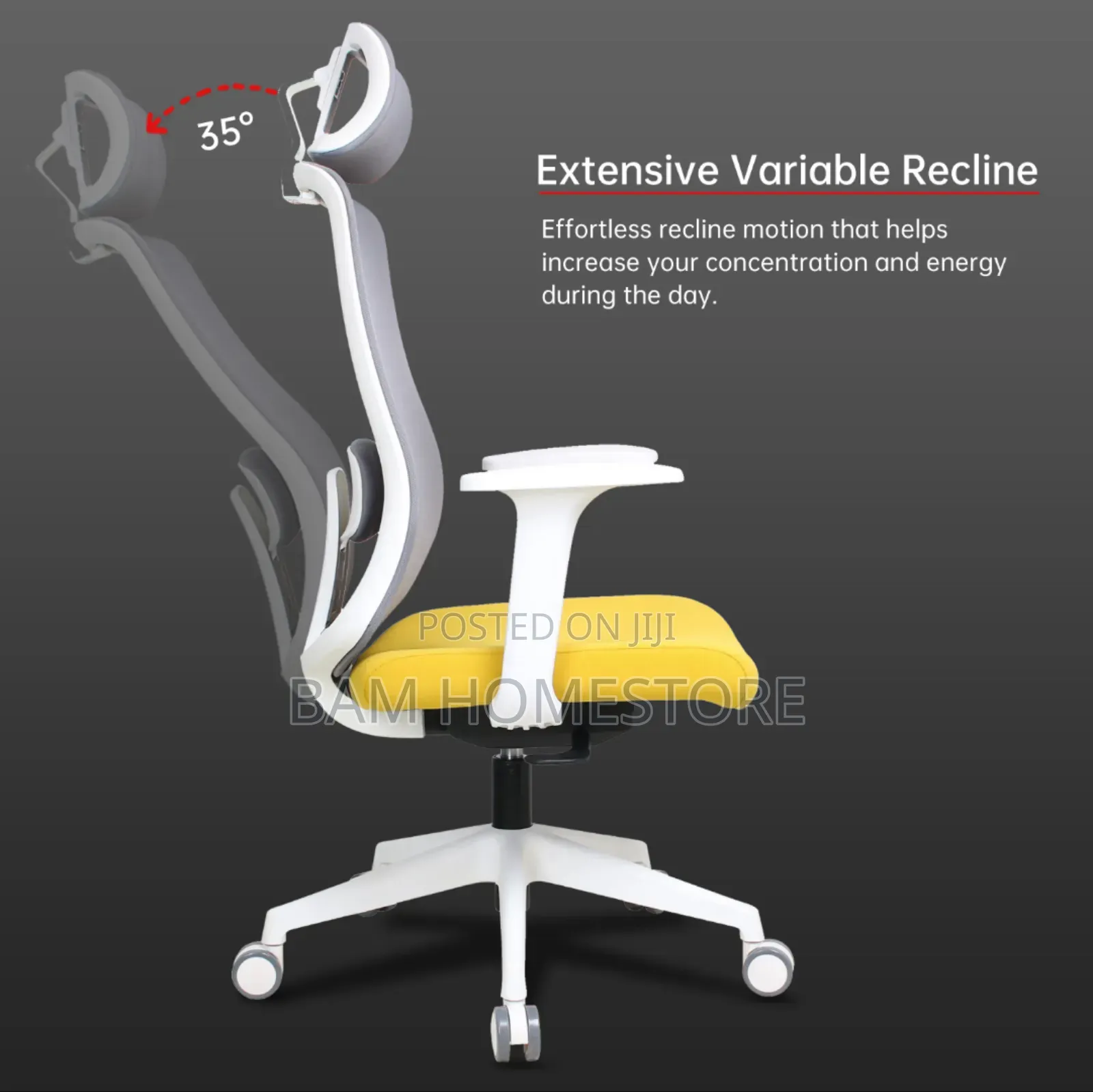 Executive Red/Grey Office Chair