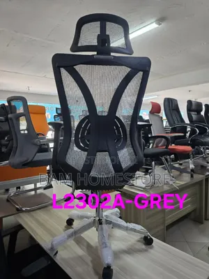 Streamlined Ergonomic Office Chair (Model L2302a-Grey)