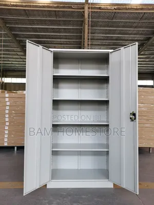 Large Double-Door Metal Storage Cabinet