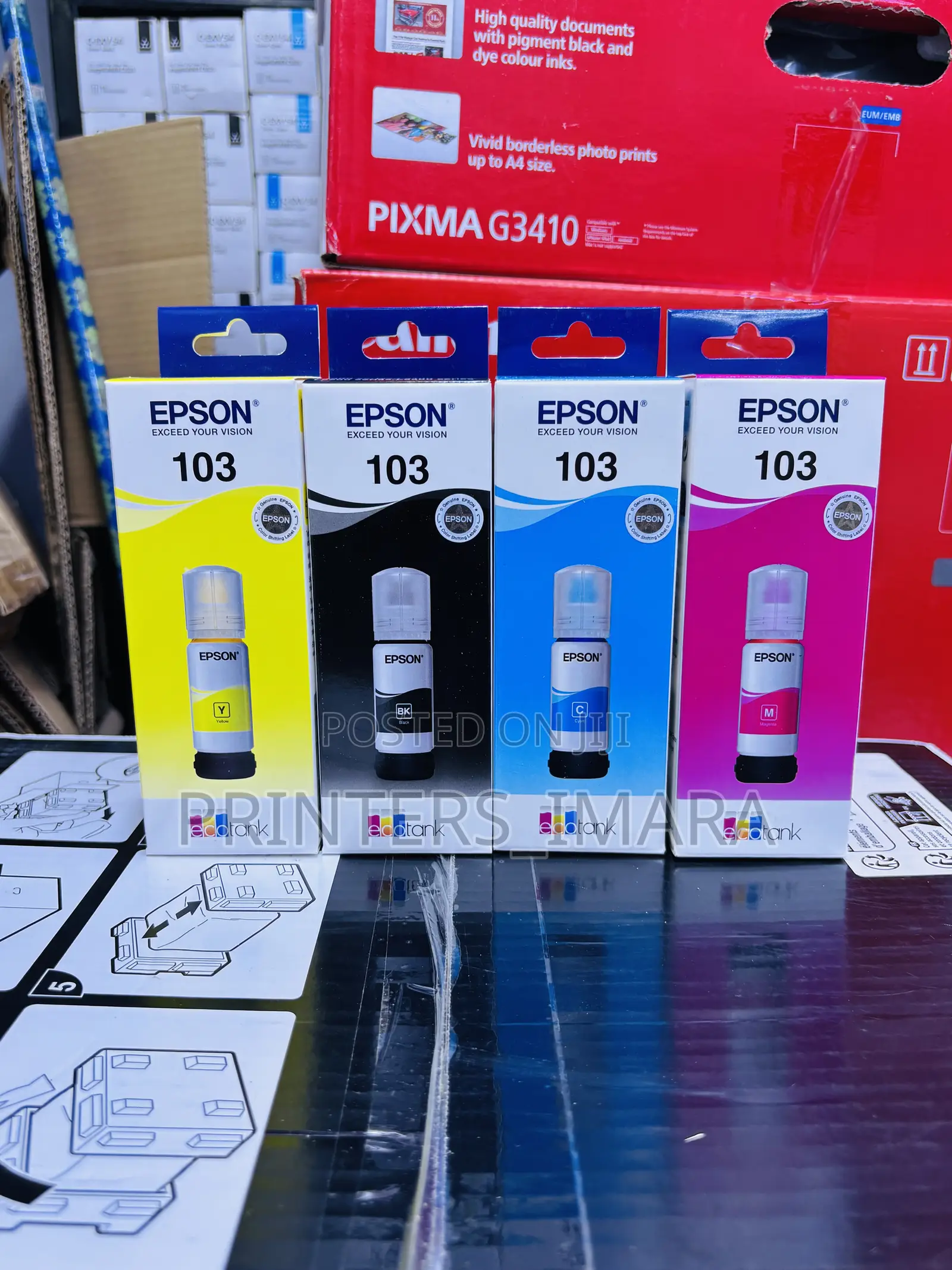  Genuine Epson 103 Ink — Full Set