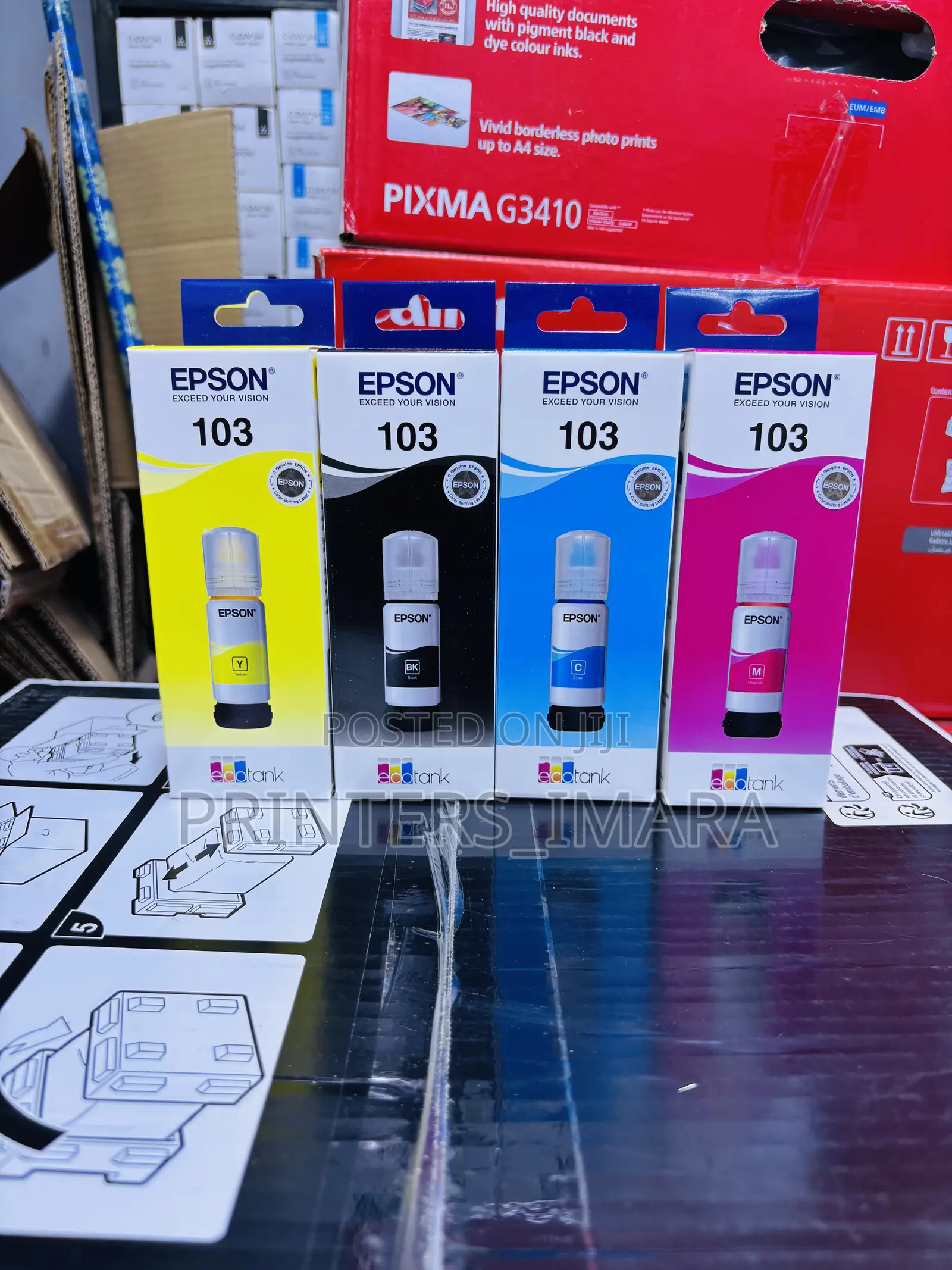  Genuine Epson 103 Ink — Full Set