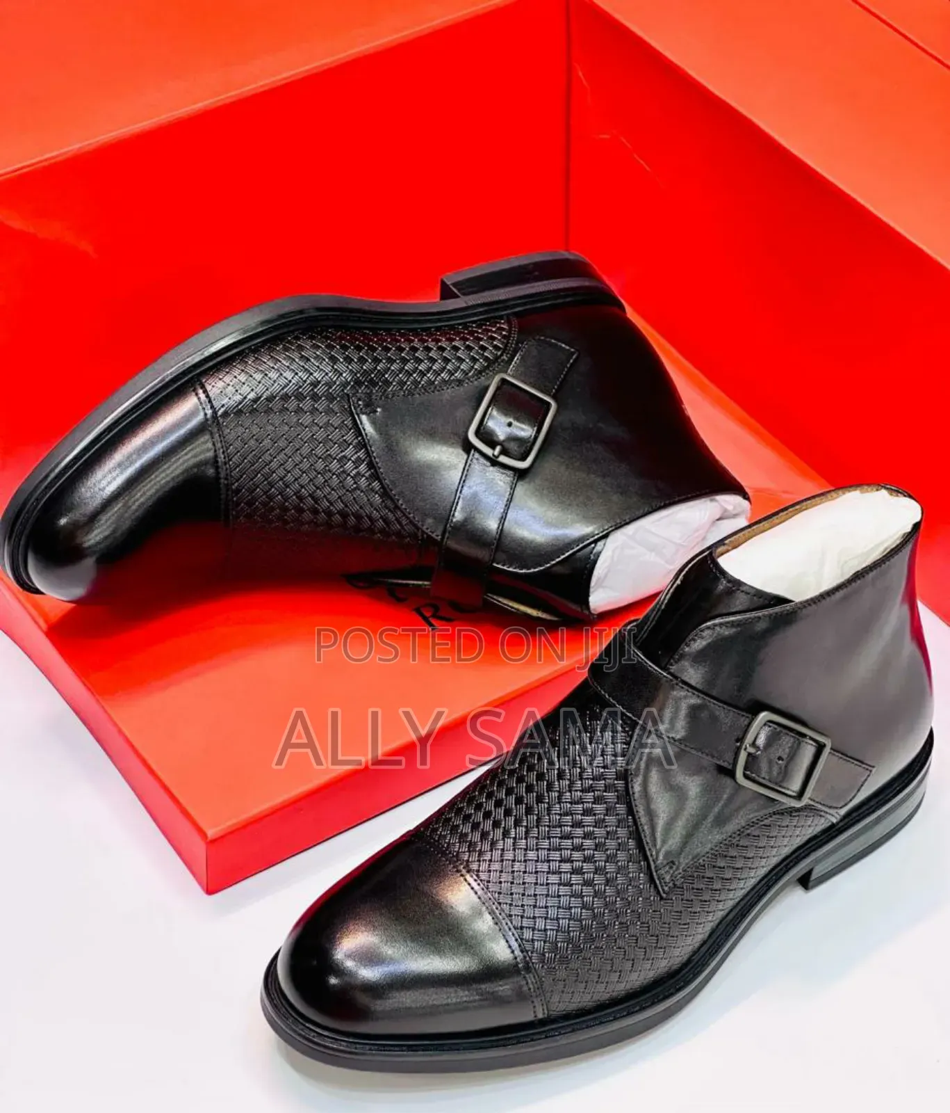 Men's Travolta Bash Boots Material Leather