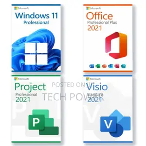 Microsoft Windows 11 Pro/Ms Office Pro,Visio,Project 2021 Activation