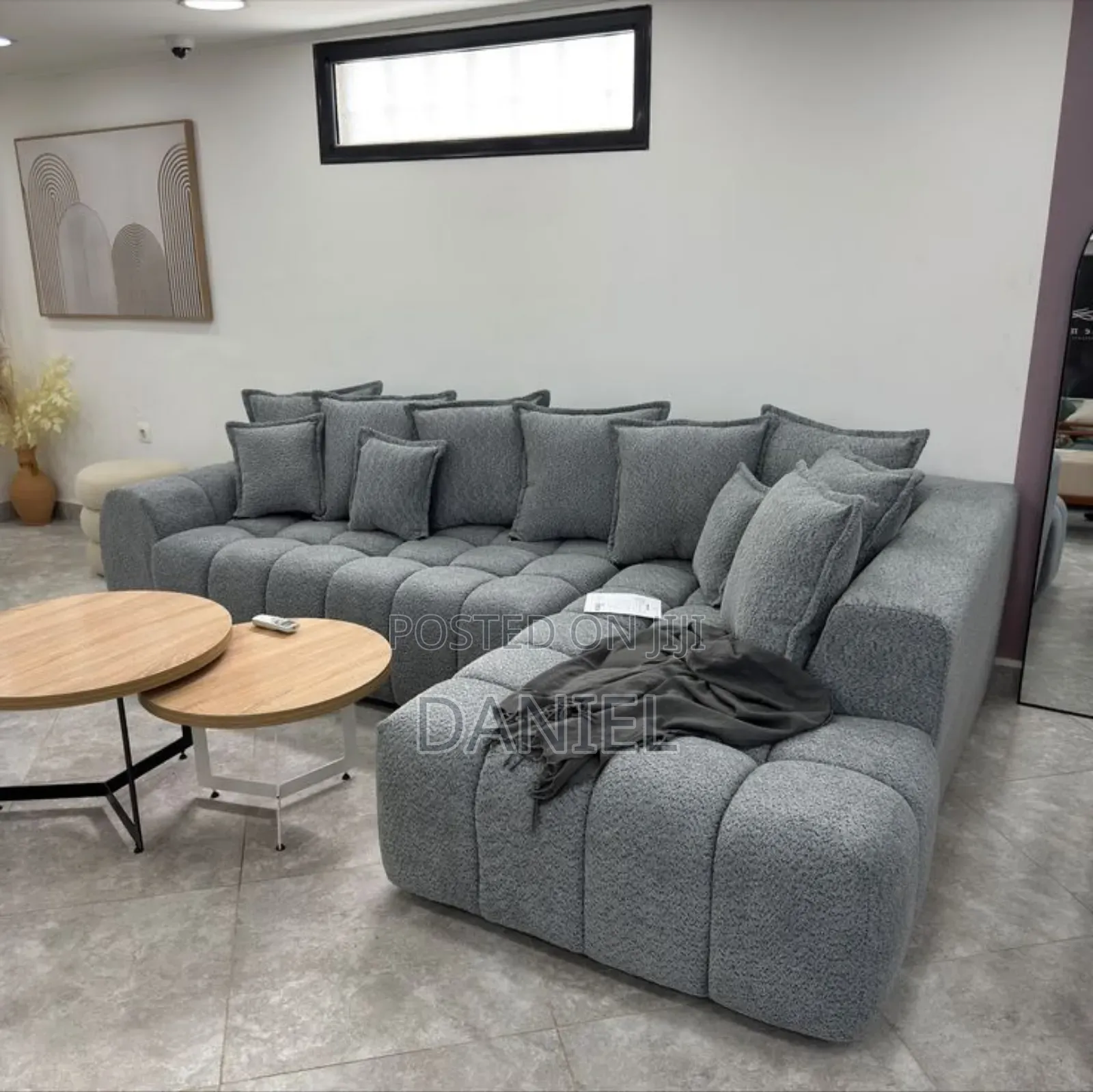 Sofa Set Ya L Shape Grey Color