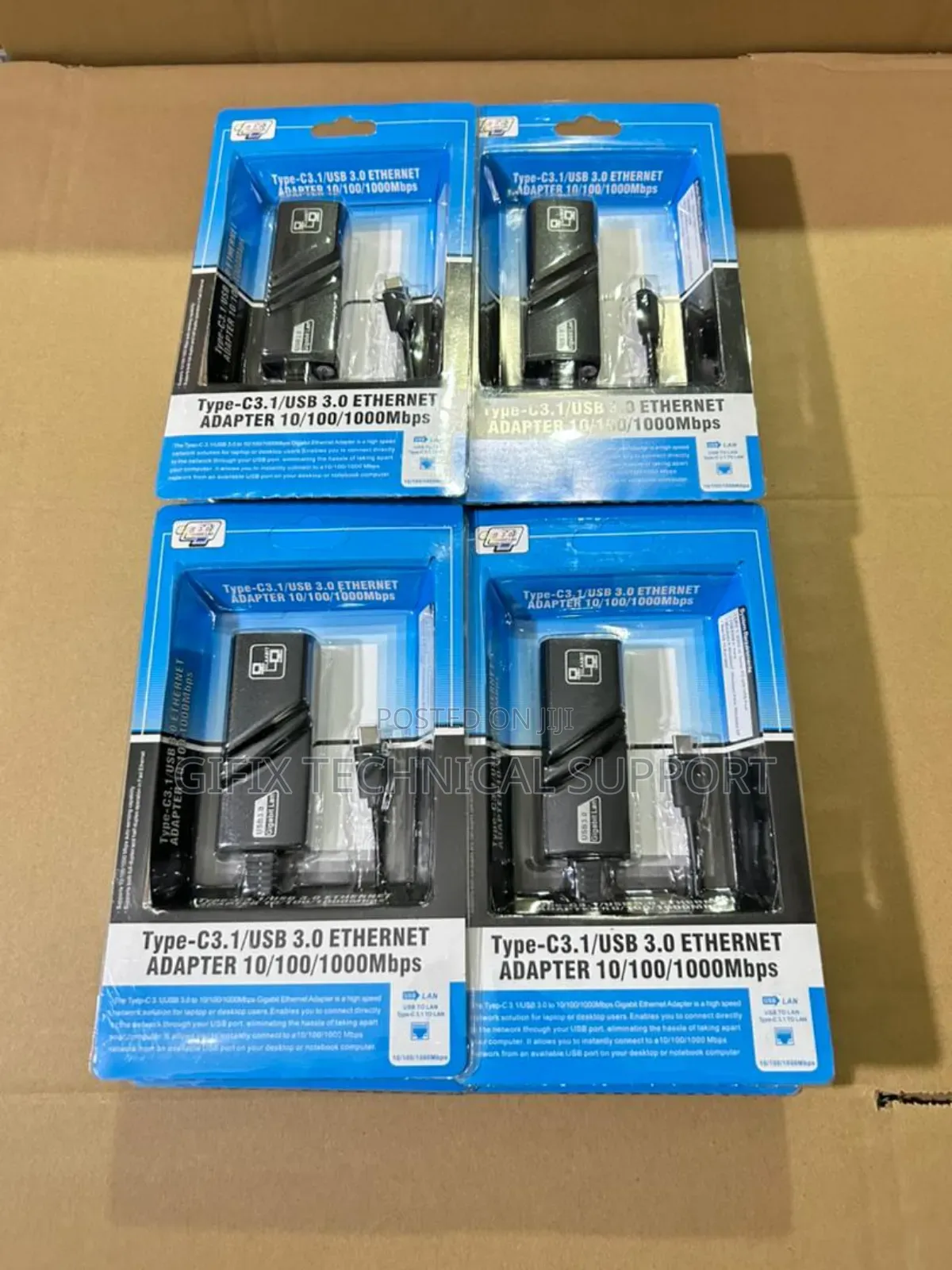 Type-C 3.1 / Usb 3.0 to Ethernet Adapter – Gigabit 10/100/1000mbps