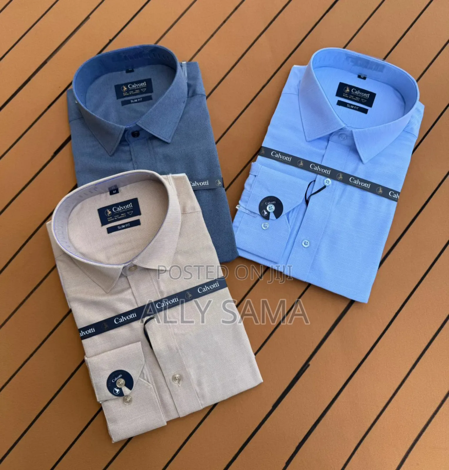 Men's Shirt New Brand Calvotti Material Cotton