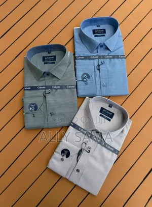 Men's Shirt New Brand Calvotti Material Cotton