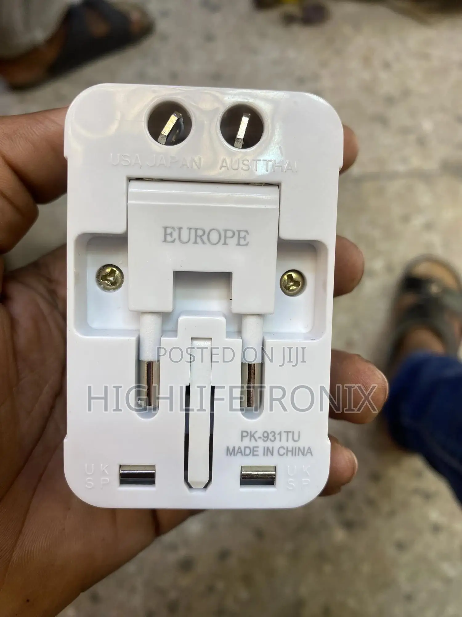 Multiplug Travel Adapter Usb Socket
