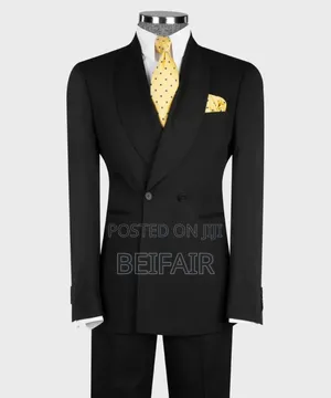 Two Buttons Black Suit