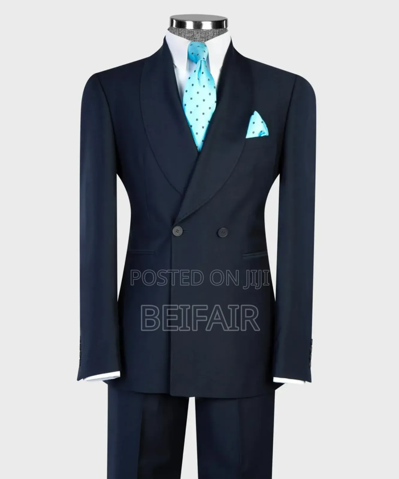 Dark Blue Double Button Suit