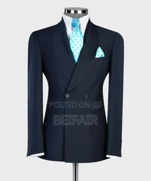 Dark Blue Double Button Suit