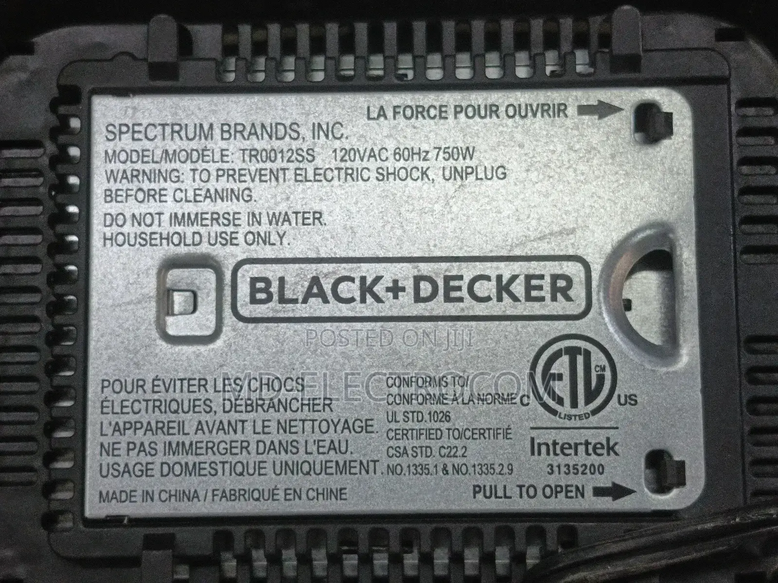 Black Decker Toaster