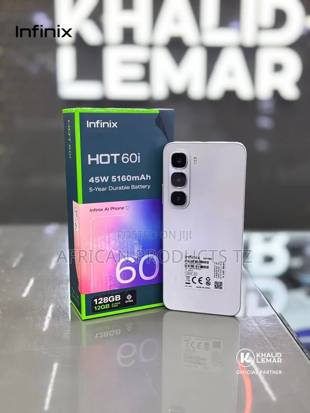 New Infinix Hot 60i 128 GB Silver