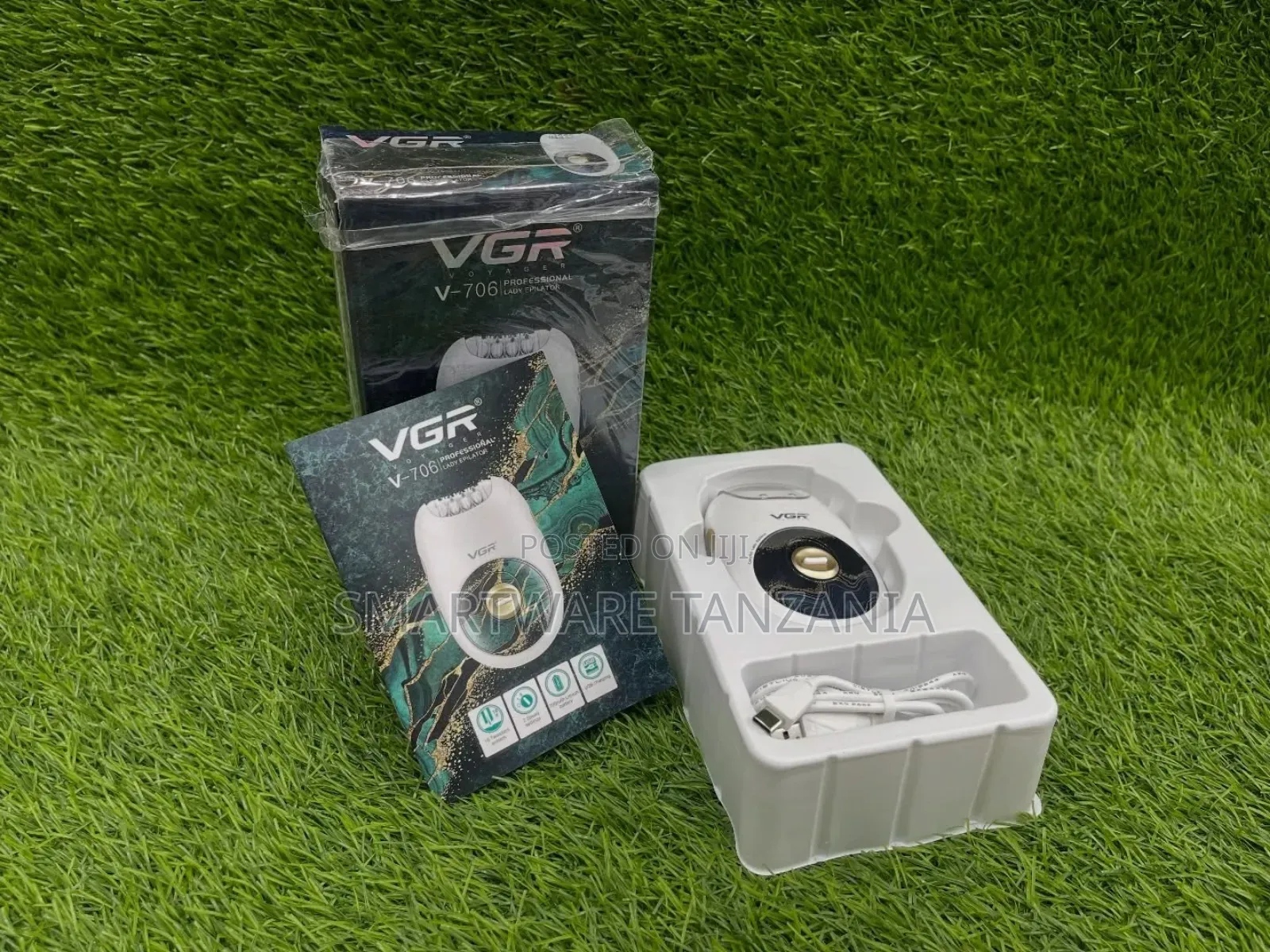 Vgr V-706 Cordless Epilator For Women Usb Rechargeable Kit