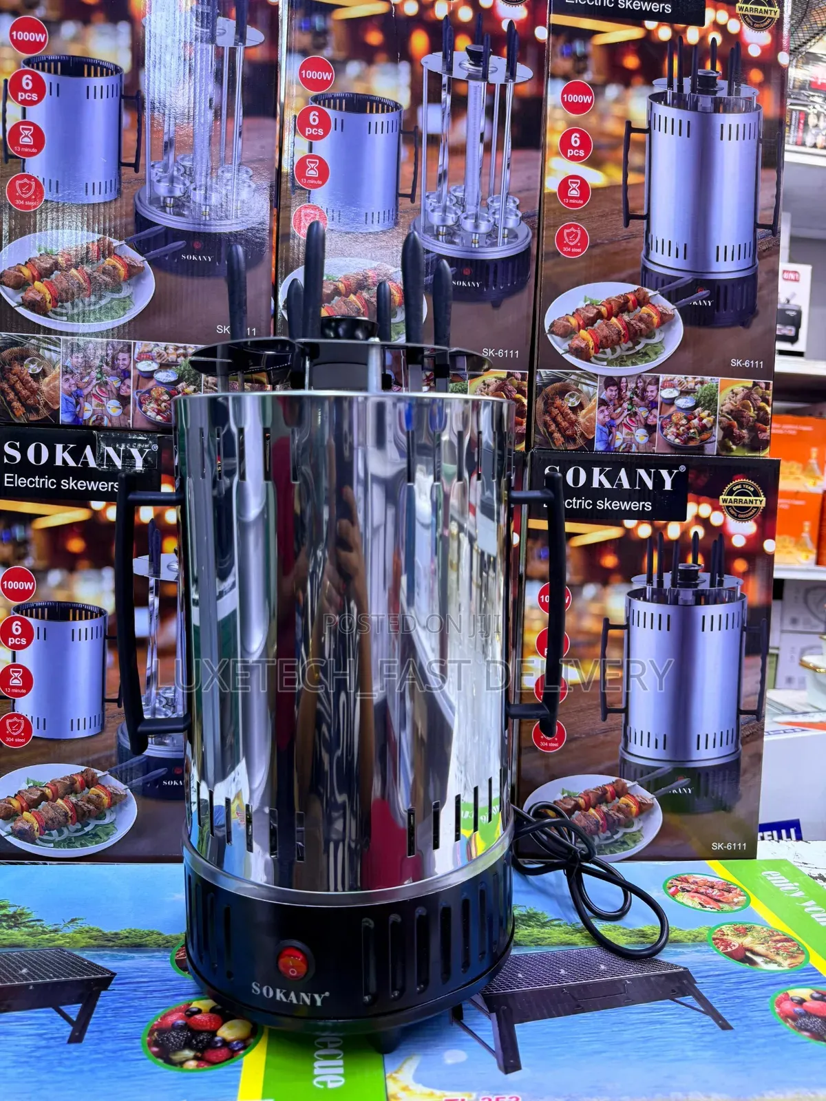 Sokany Sk-6111 Electric Skewer Grill - Mishkaki Maker