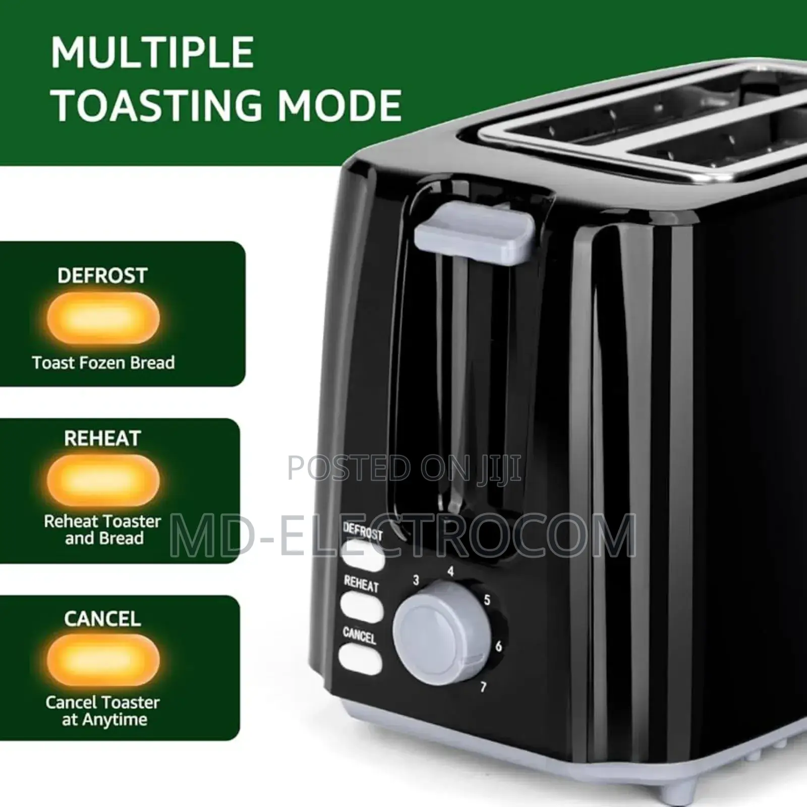Black Nikai Nbt555s1 2-Slice Toaster