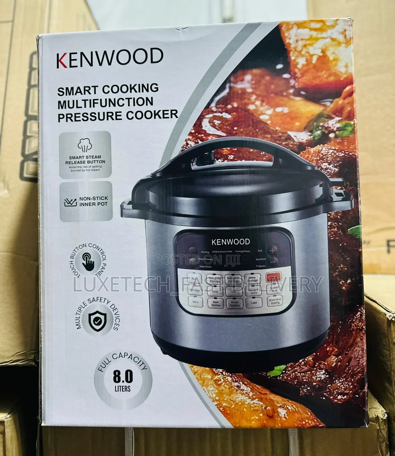 Kenwood Multifunction Electric Pressure Cooker 8-Litres 2-Pots
