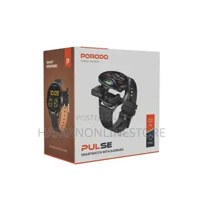 Porodo Pulse Smartwatch With Built-in Wireless Earbuds
