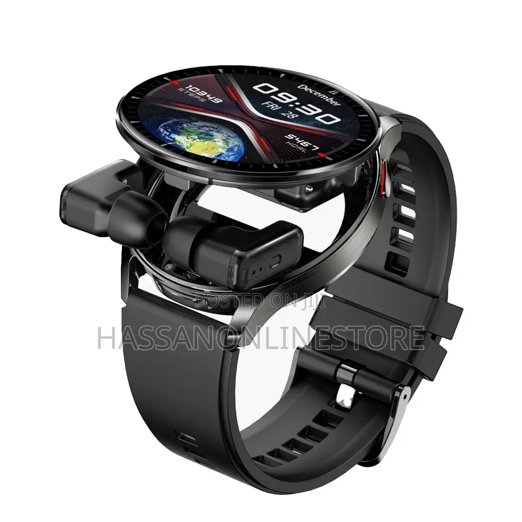 Porodo Pulse Smartwatch With Built-in Wireless Earbuds