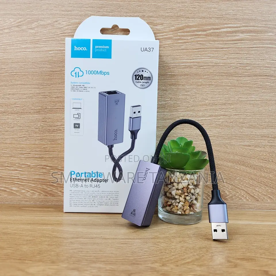 Hoco Ua37 Usb Network Adapter For Wired Connection Gigabit Ethernet