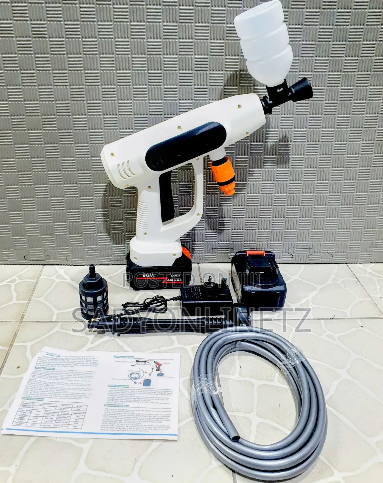 Rechargable Pressure Washer Gun