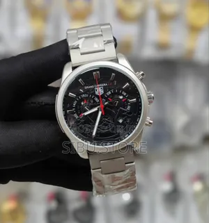 Silver Black Cr7 Watch