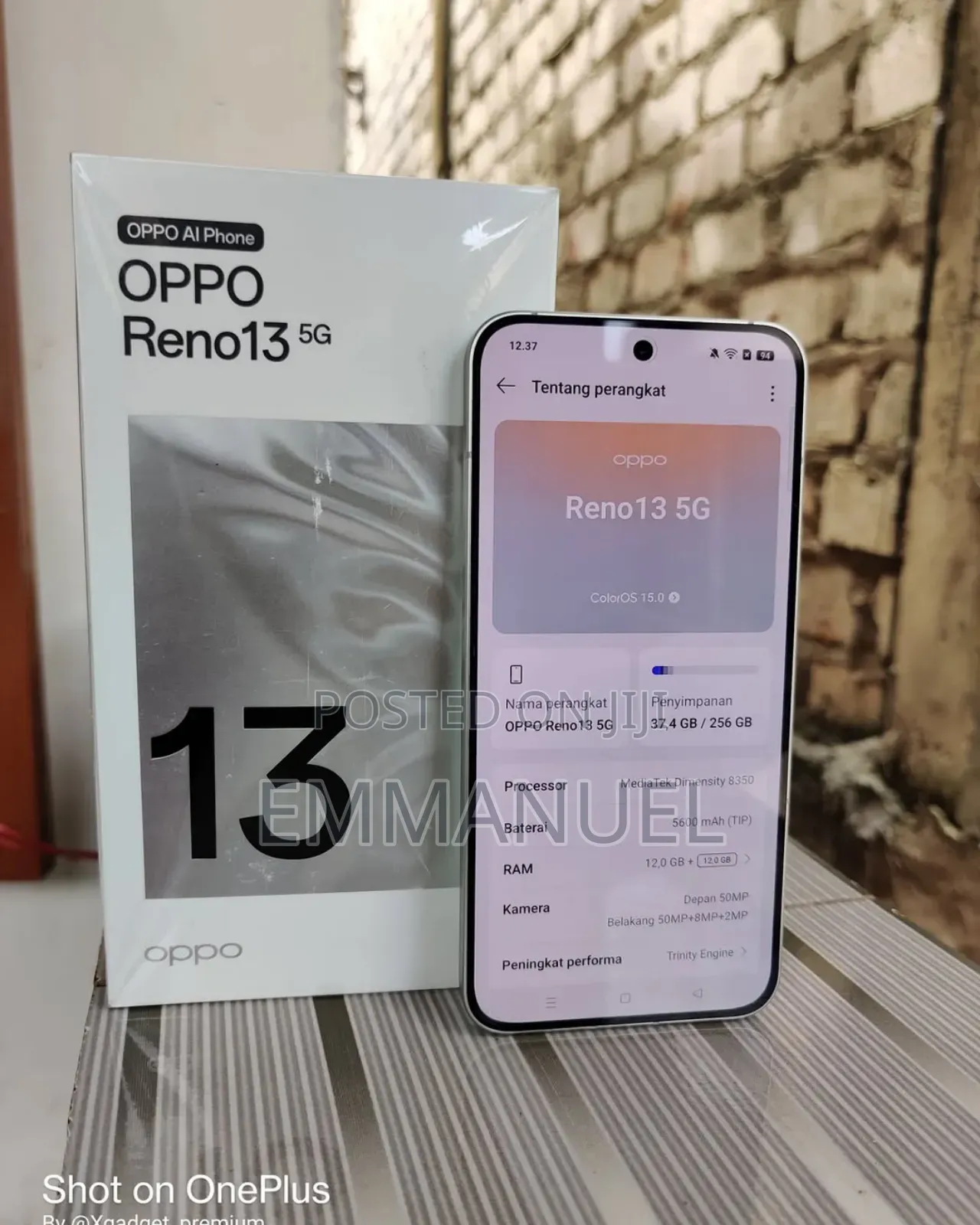 New Oppo Reno13 5G 256 GB White