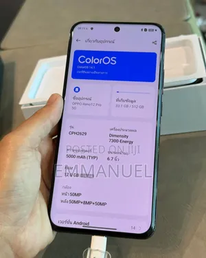 New Oppo Reno 256 GB Black