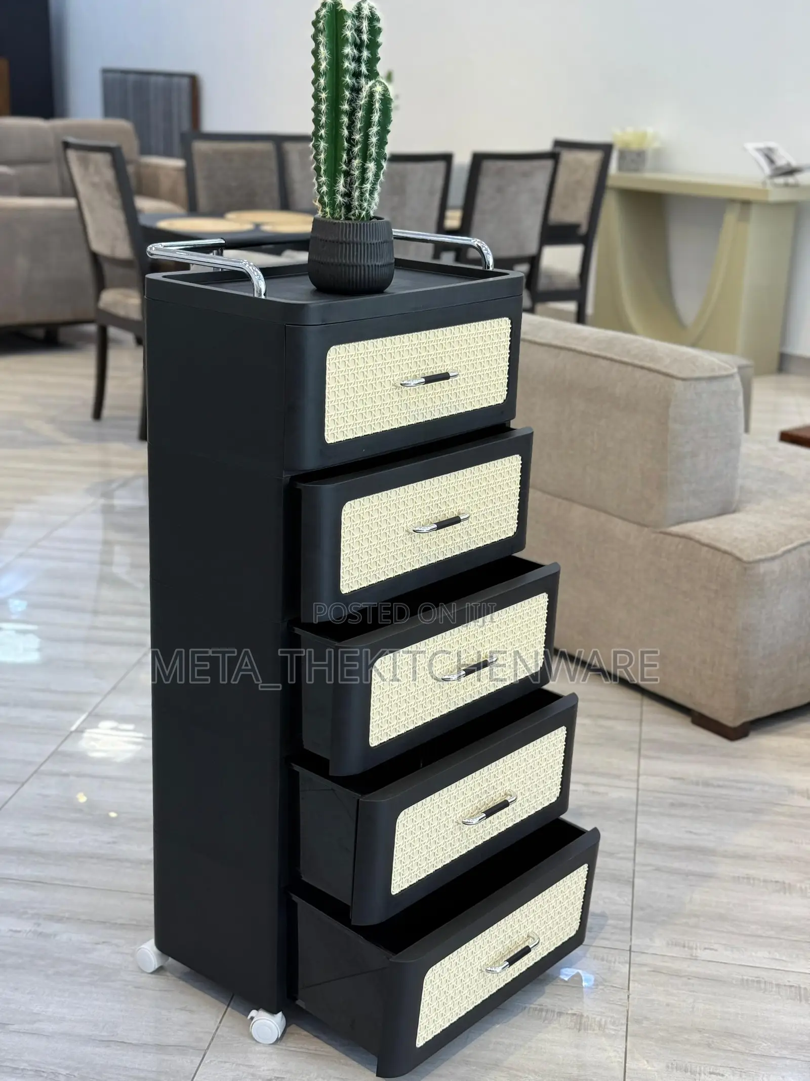 4 - Layer Multipurpose Plastic Storage Drawer With Wheels