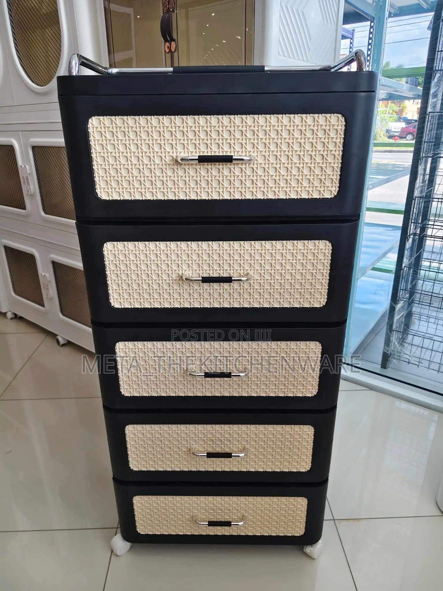 4 - Layer Multipurpose Plastic Storage Drawer With Wheels