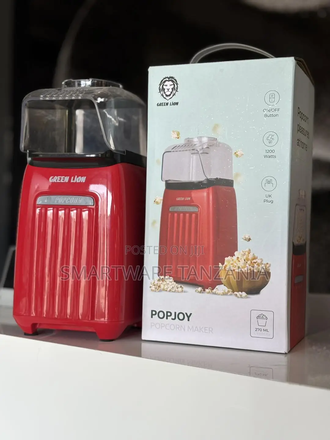 Green Lion Popjoy Popcorn Maker 1200w 270ml – Easy Popcorn Maker