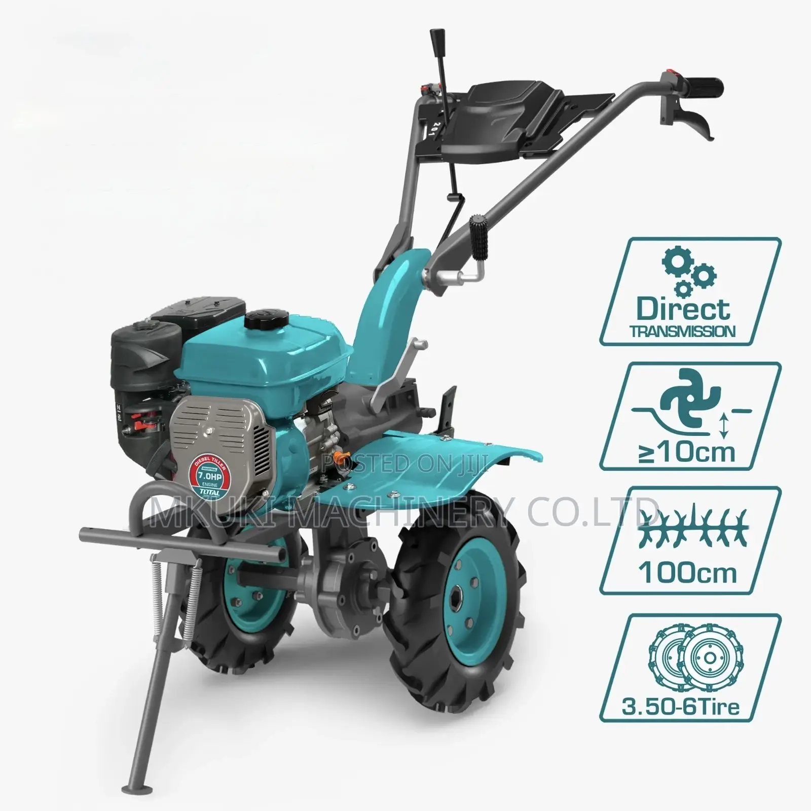 Min Power Tiller Total 7.0hp