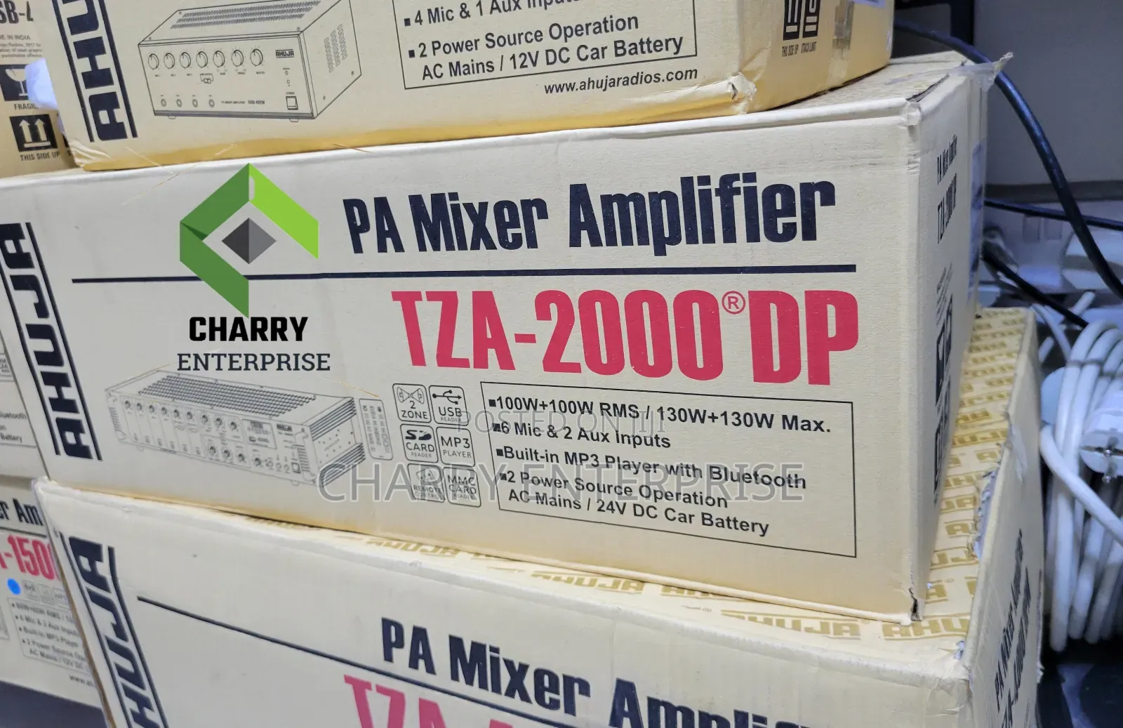 Ahuja Powerful Pa Mixer Amplifier Tza 2000 Dp 260w 2 Zone 6mic Inputs