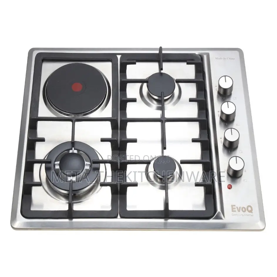 Evoq Built in Cooker 3 Gas With 1 Electric Plate 58x51cm Eh-631sl