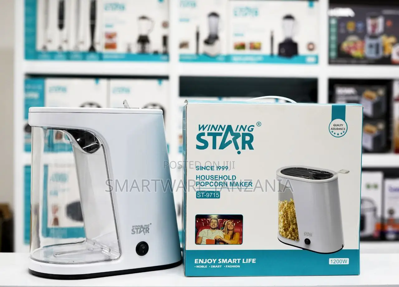 Winning Star St-9715 Hot Air Popcorn Maker 1200w For Healthy Snacks