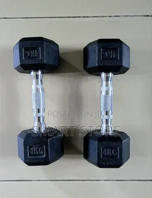 4kg Hexagon Dumbbell (Non-Slip Rubber
