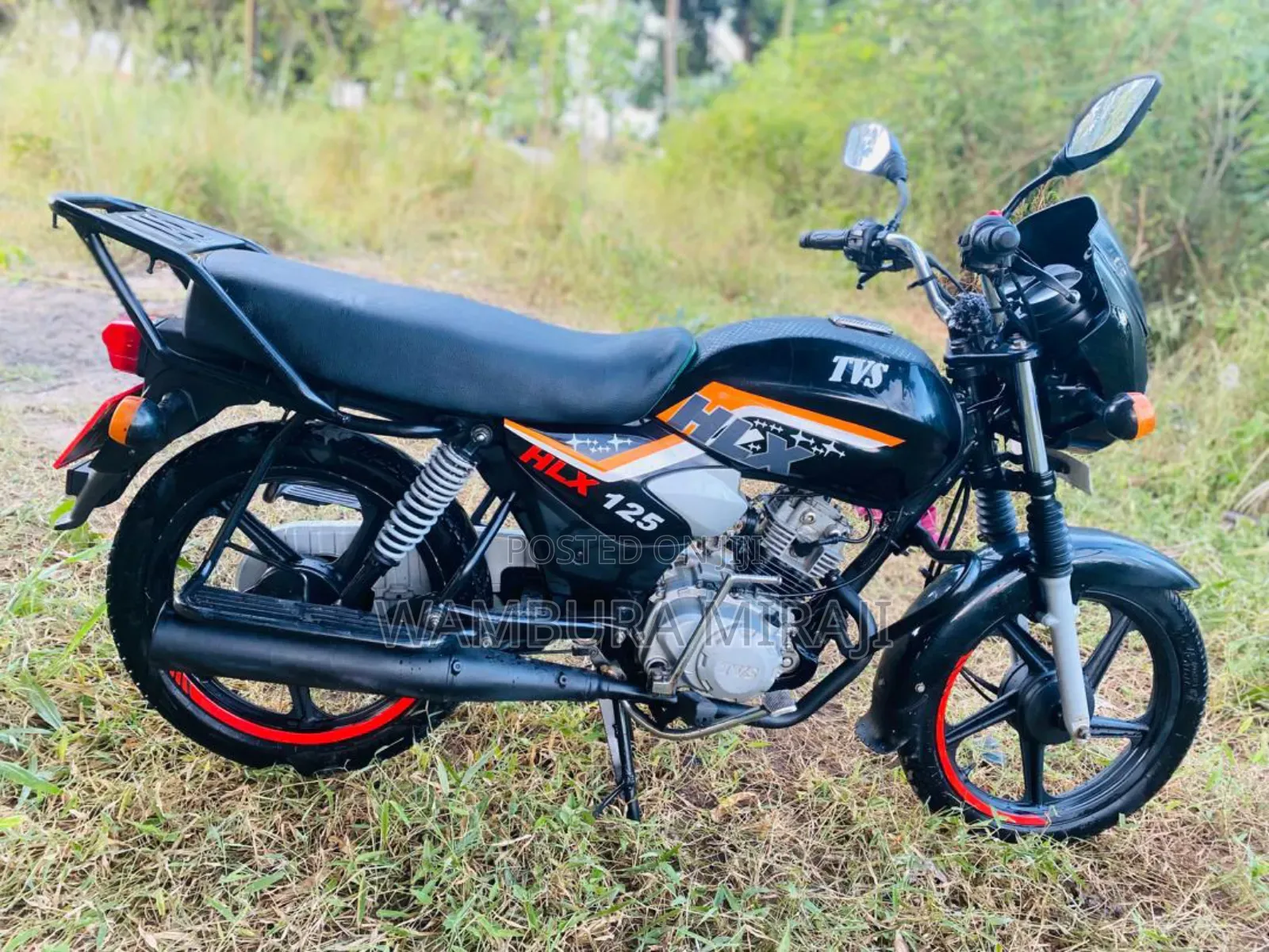 TVS HLX 125 2025 Black
