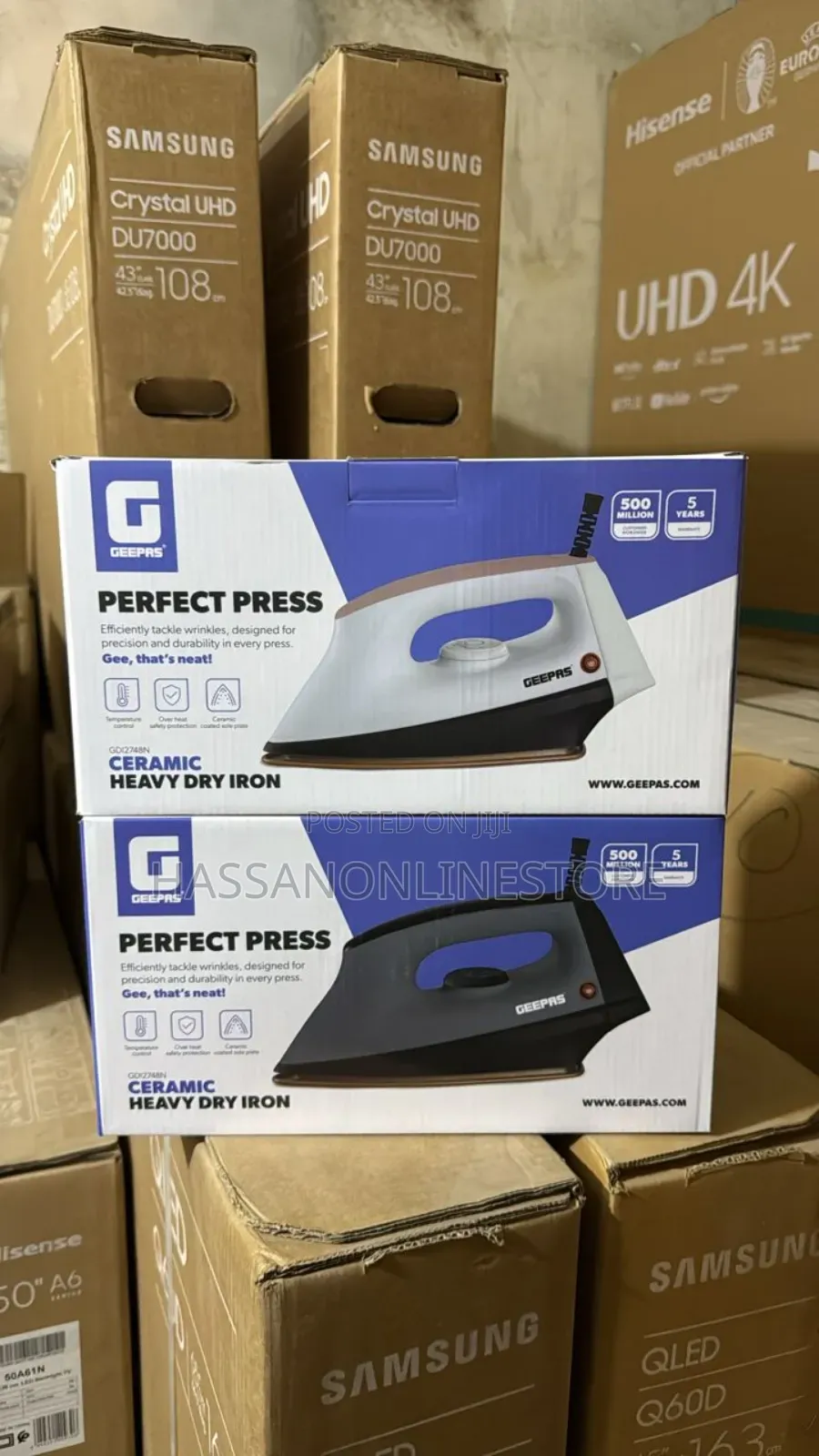 Geepas Heavy Duty Dry Iron 1200 Watt Gdi2748n