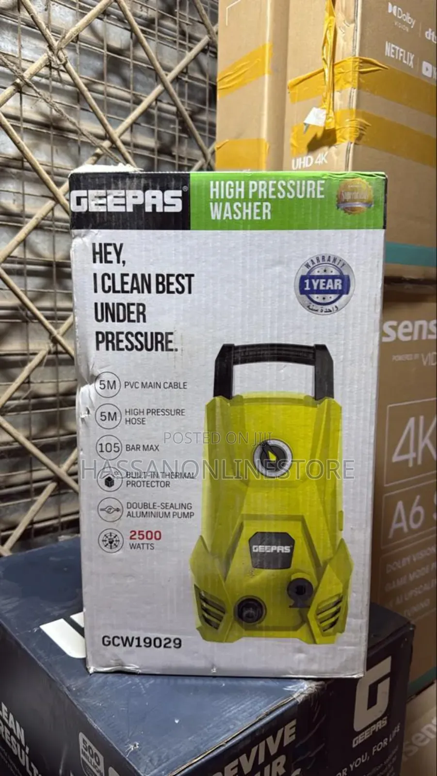 Geepas Gcw19029 2500w High Pressure Washer