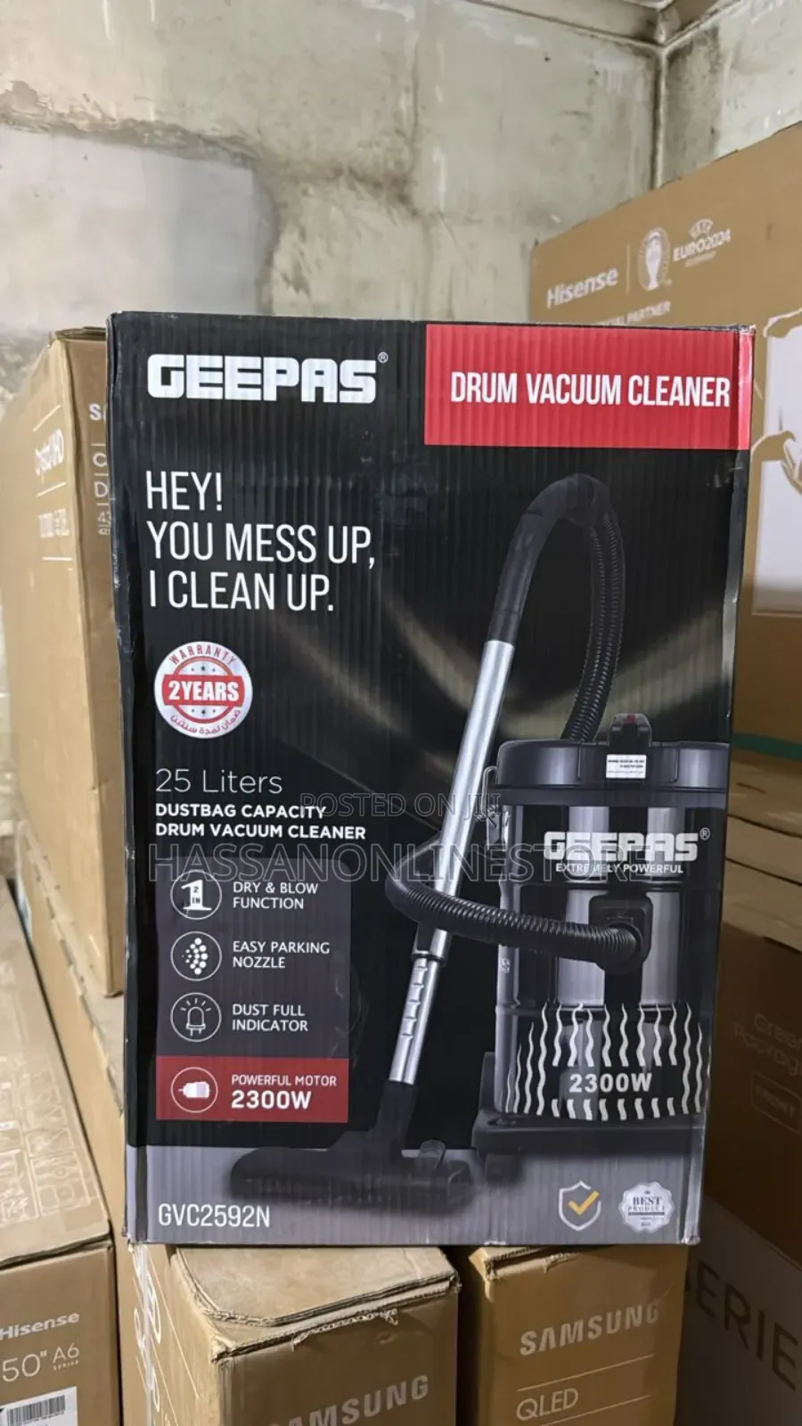 Geepas Drum Vacuum Cleaner (Model Gvc2592n)