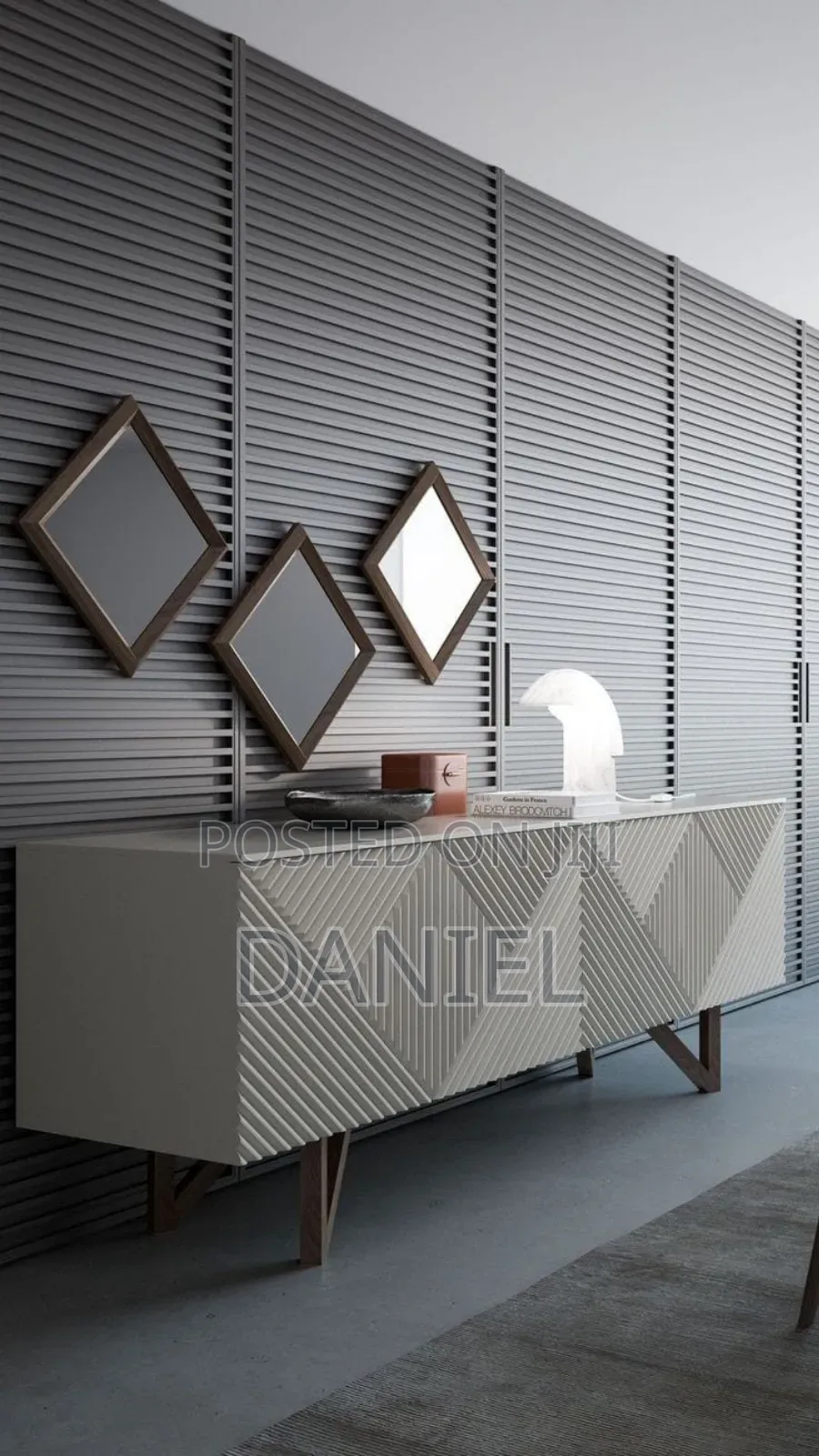 Console Table Rangi Nyeupe