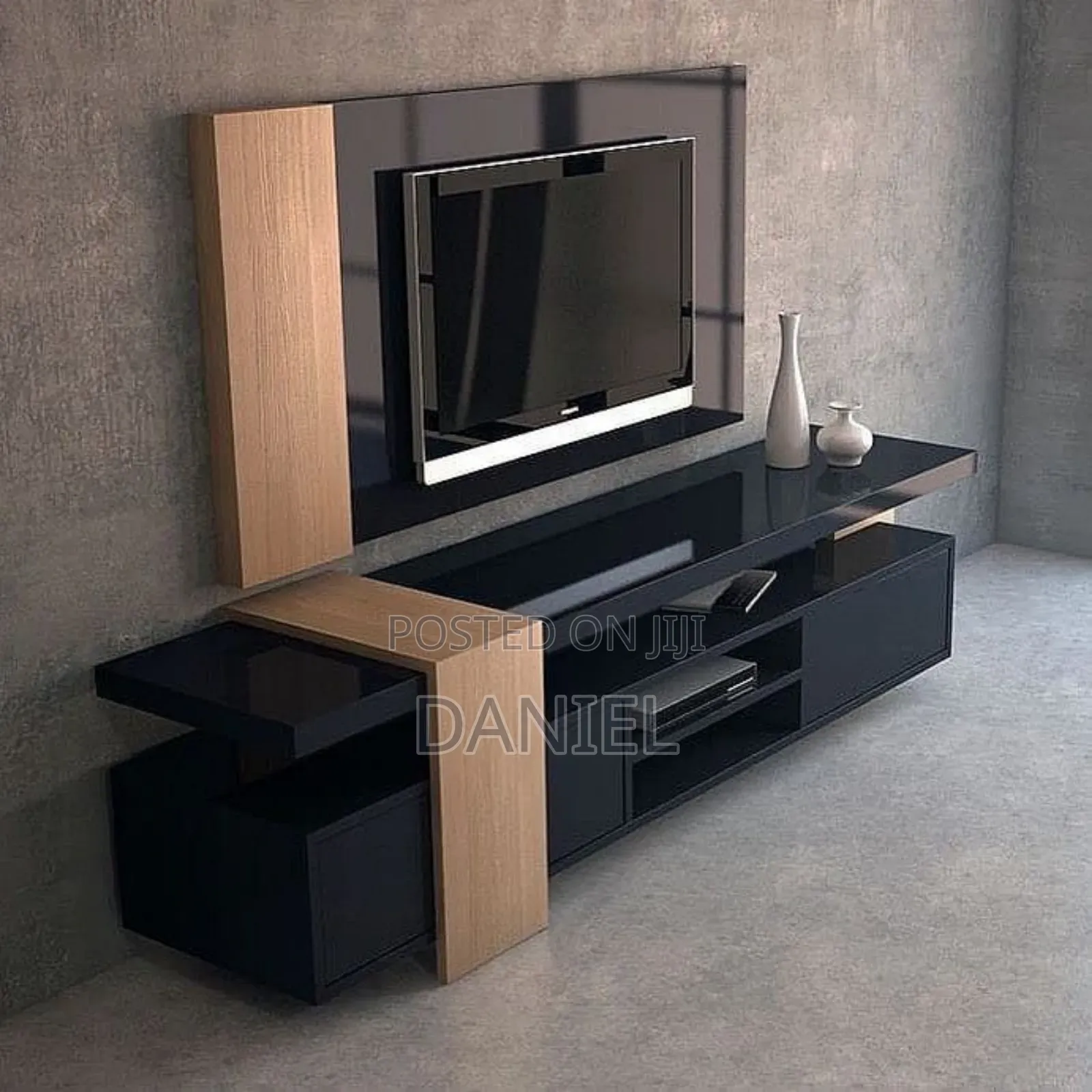 Tv Showcase Black Color